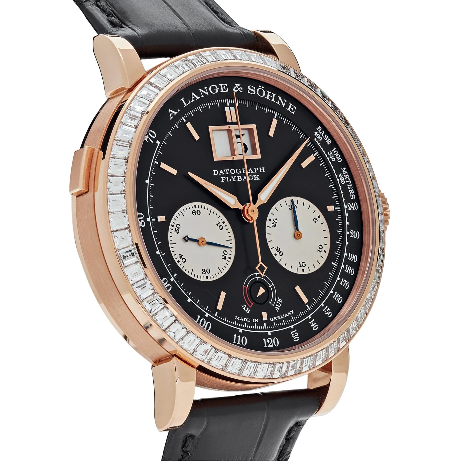 Datograph Flyback Rose Gold Baguette Bezel Black Dial Limited Edition image 1