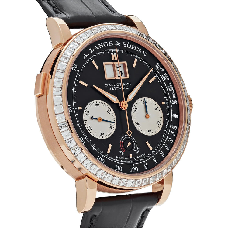 Datograph Flyback Rose Gold Baguette Bezel Black Dial Limited Edition image 1