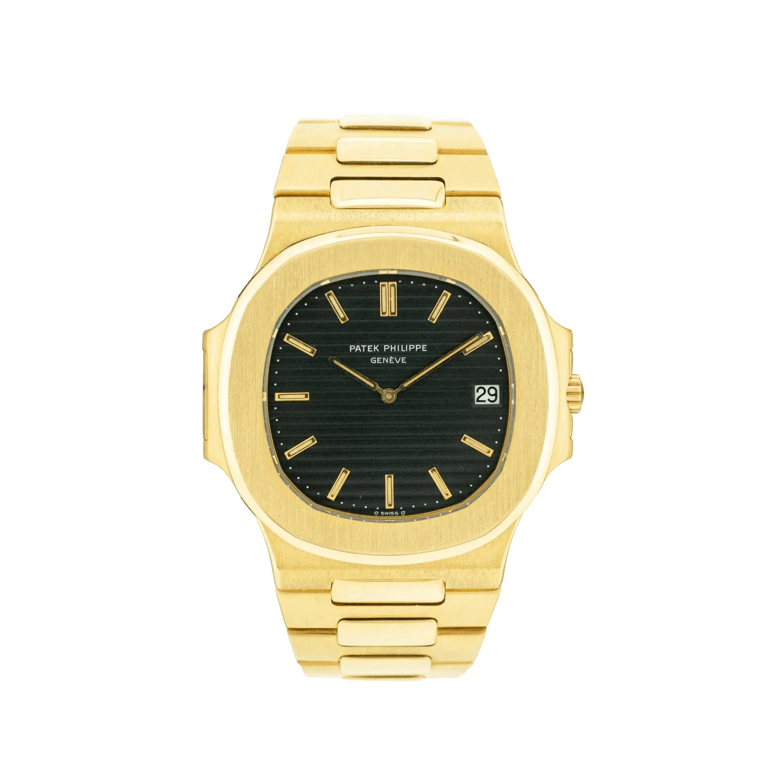 Nautilus Vintage Yellow Gold Black Ribbed Dial (1983) image 0