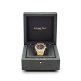 Royal Oak Frosted Yellow Gold Double Balance Wheel Rainbow Bezel image 1