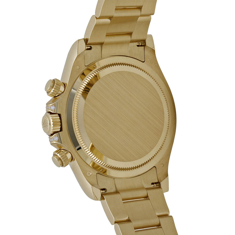 Daytona Rainbow Yellow Gold Black Dial Diamond Sapphire Bezel image 6