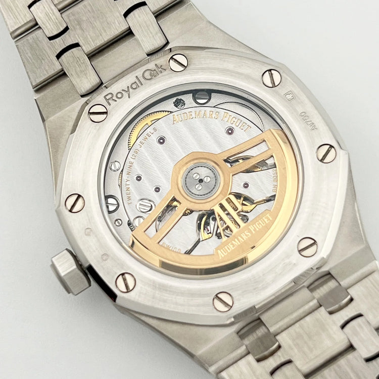 Royal Oak White Gold Diamond Bezel Smoked Blue Dial (2024) image 11