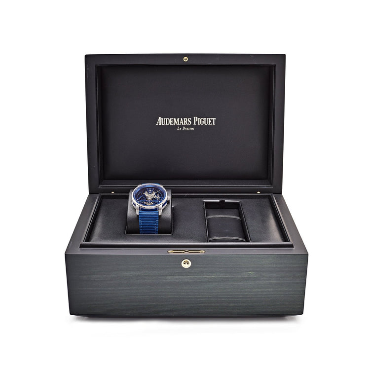 Code 11.59 Tourbillon Openworked White Gold Blue Ceramic Limited Edition image 3