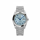 Day-Date Platinum Ice Blue Arabic Dial Smooth Dial image 0