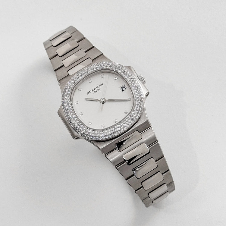 Nautilus White Gold White Dial Diamond Set (2004) image 10
