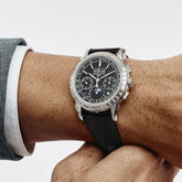 Grand Complications Perpetual Calendar Platinum Black Dial Baguette Bezel image 9