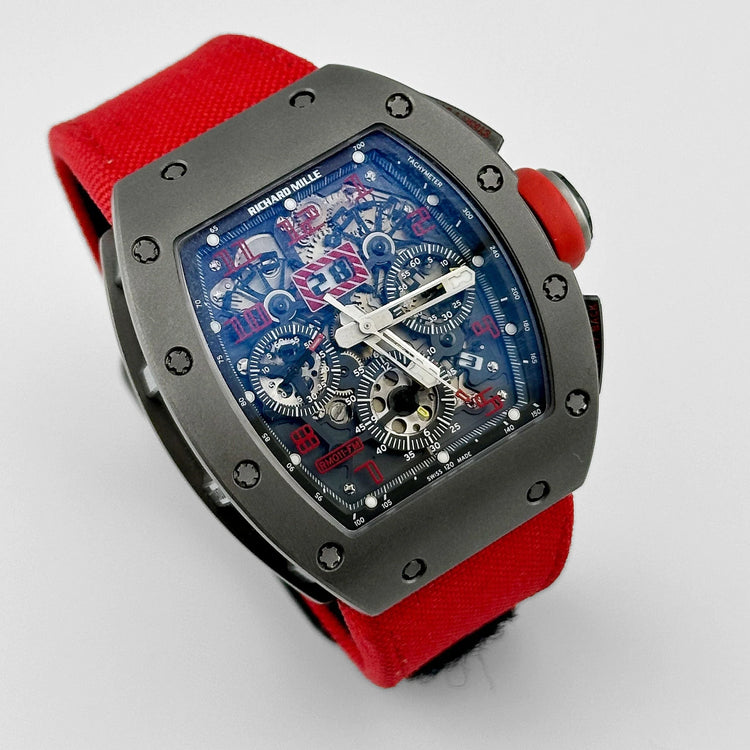 RM 011 Felipe Massa Sandblast Titanium Chronograph image 8