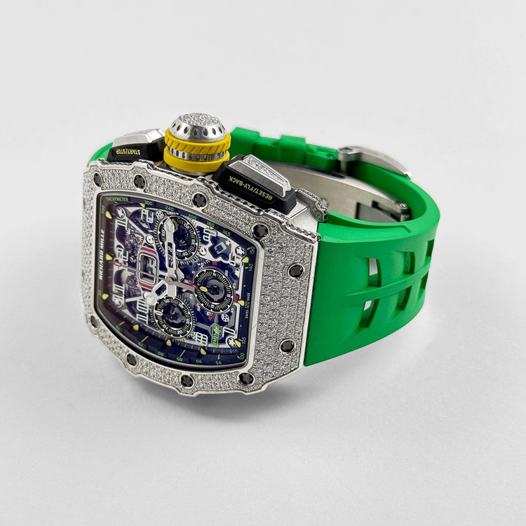 RM 11-03 Flyback Chronograph White Gold Diamond Bezel (2019) image 9