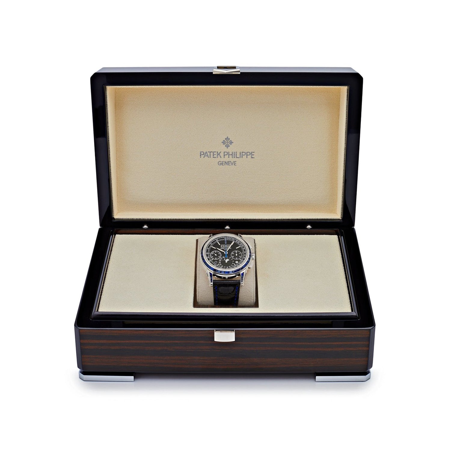Grand Complications Moon Phases Platinum Black Dial Sapphire Bezel image 3