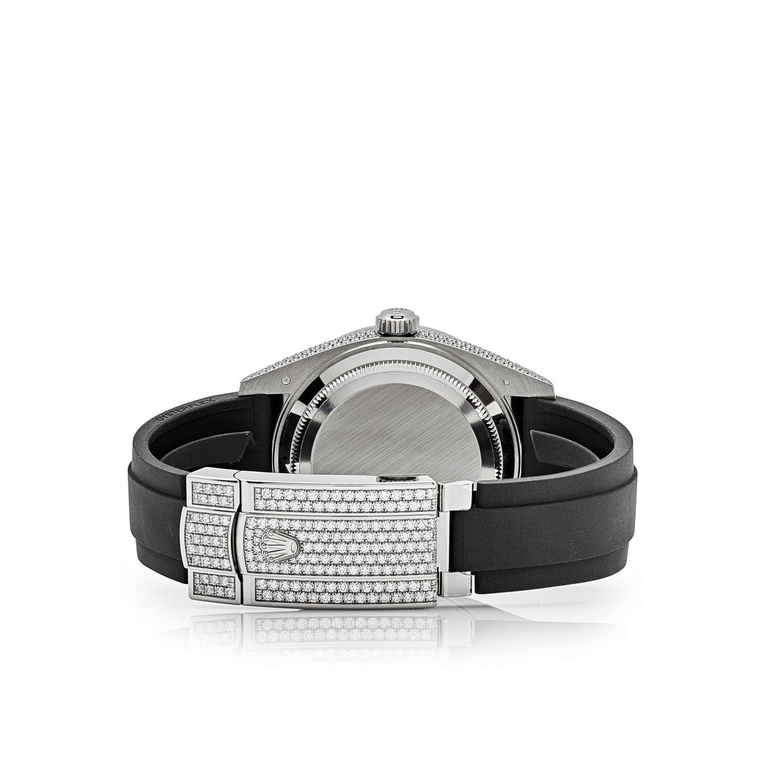 Sky-Dweller White Gold Meteorite Dial Diamond Bezel and Case image 6