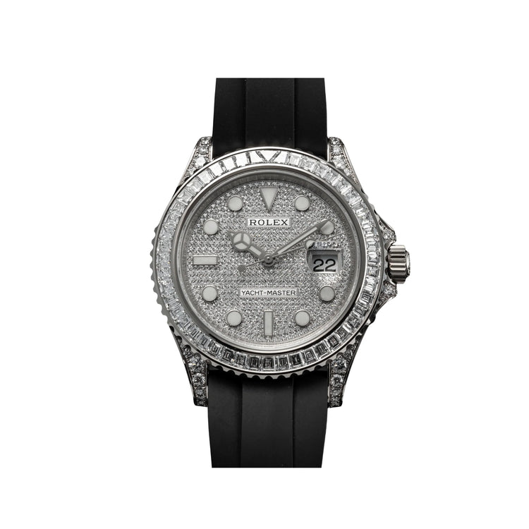 Yacht-Master White Gold Pave Diamond Dial Diamond Bezel (2021) image 0