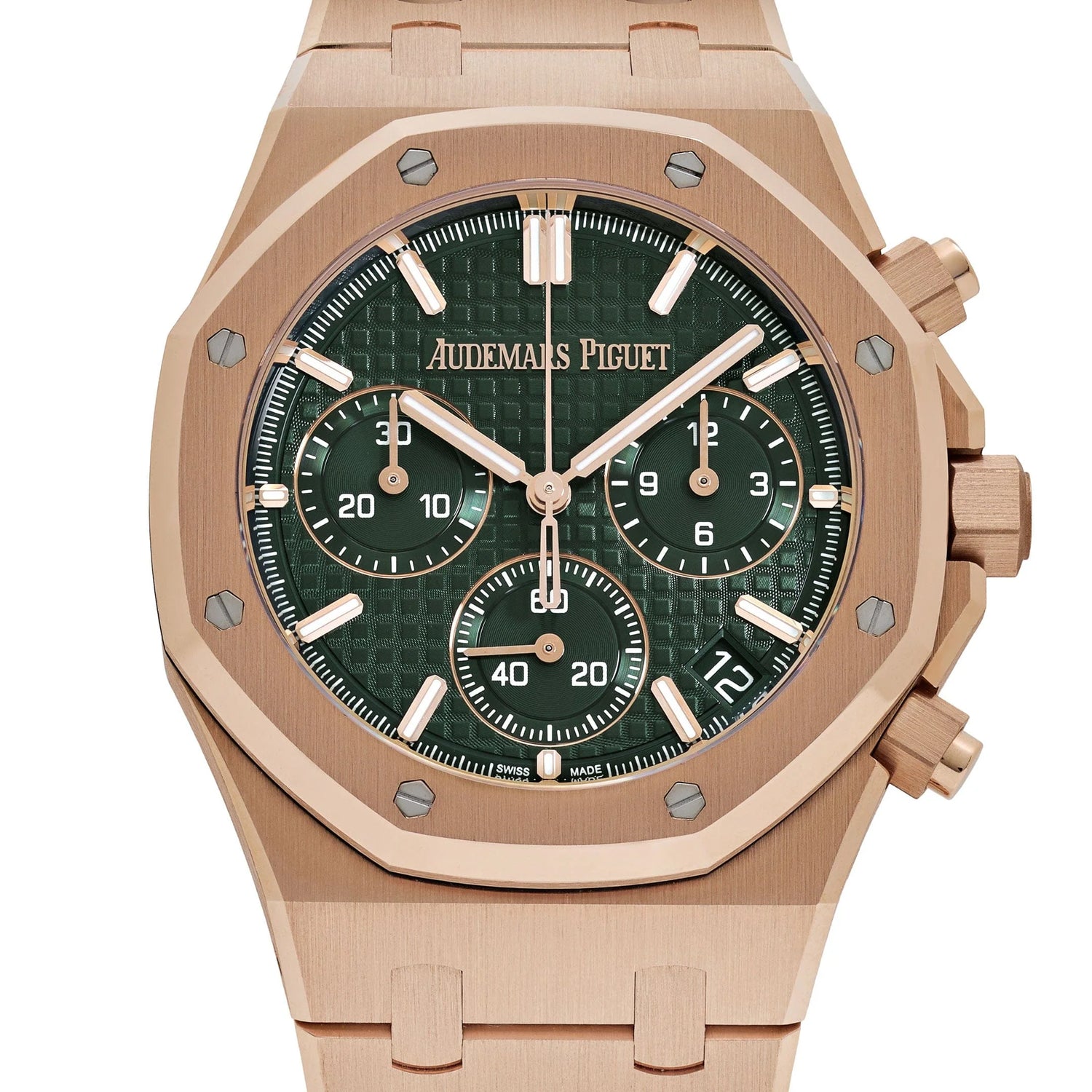 Royal Oak Chronograph Rose Gold Khaki Green Dial (2024) image 11