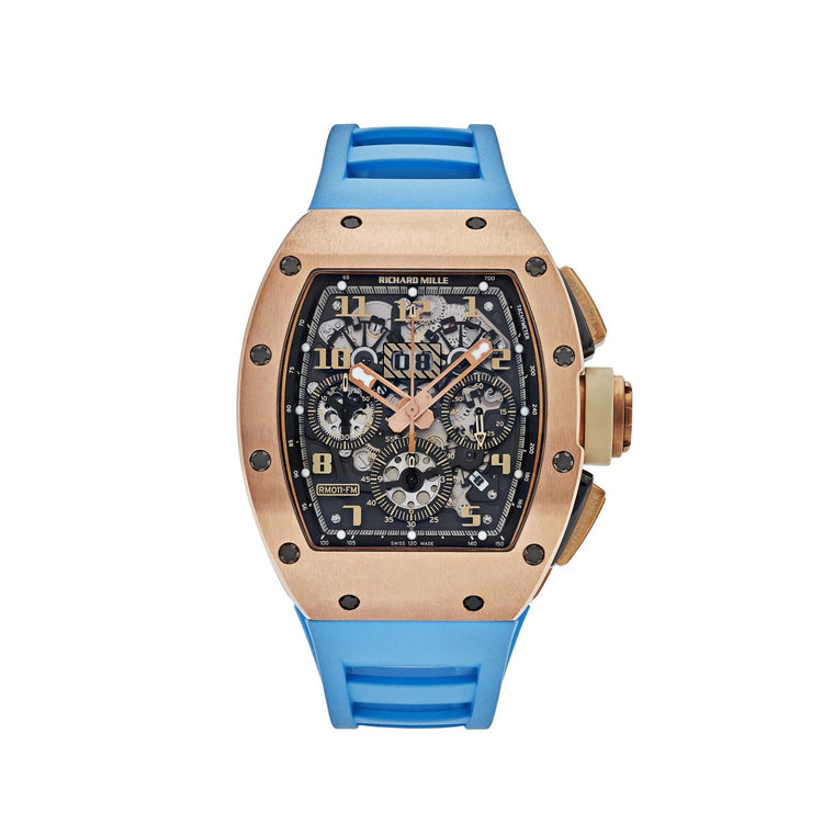 RM 011 Felipe Massa Automatic Flyback Chronograph Ivory Rose Gold image 0