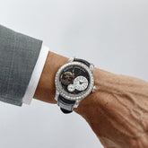 Tourbillon Souverain Joaillerie Platinum Diamond Bezel Black Dial image 2