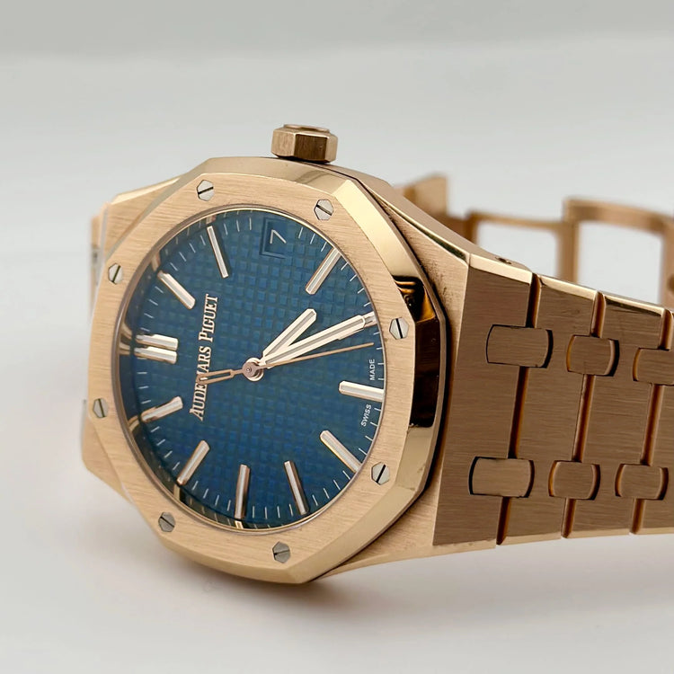Royal Oak Rose Gold Blue Dial (2023) image 8