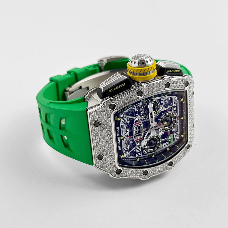 RM 11-03 Flyback Chronograph White Gold Diamond Bezel (2019) image 8