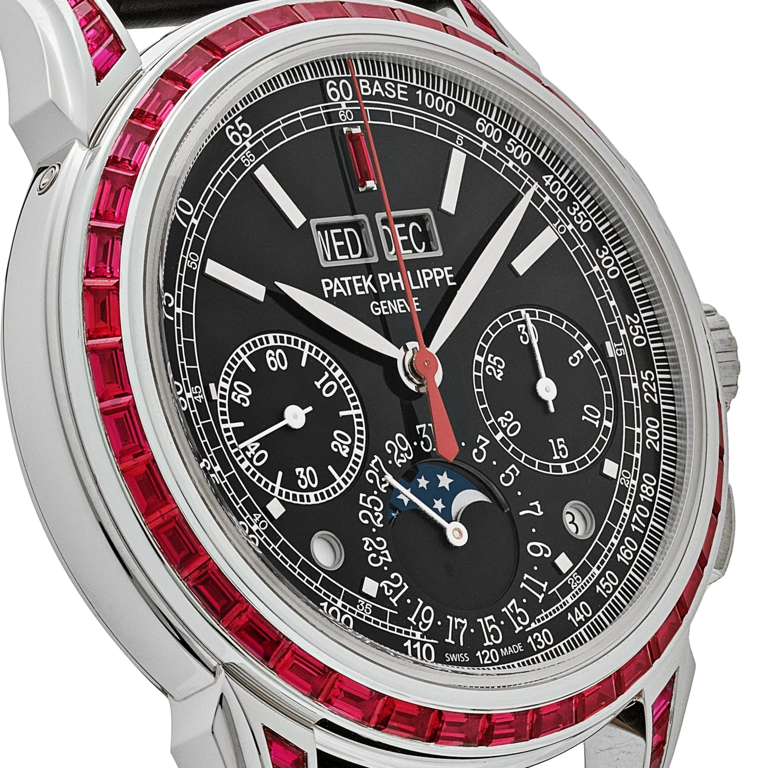 Grand Complications Perpetual Calendar Platinum Black Dial Ruby Bezel image 3