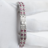 Royal Oak Ladies Vintage White Gold Diamond & Ruby Quartz (1997) image 1