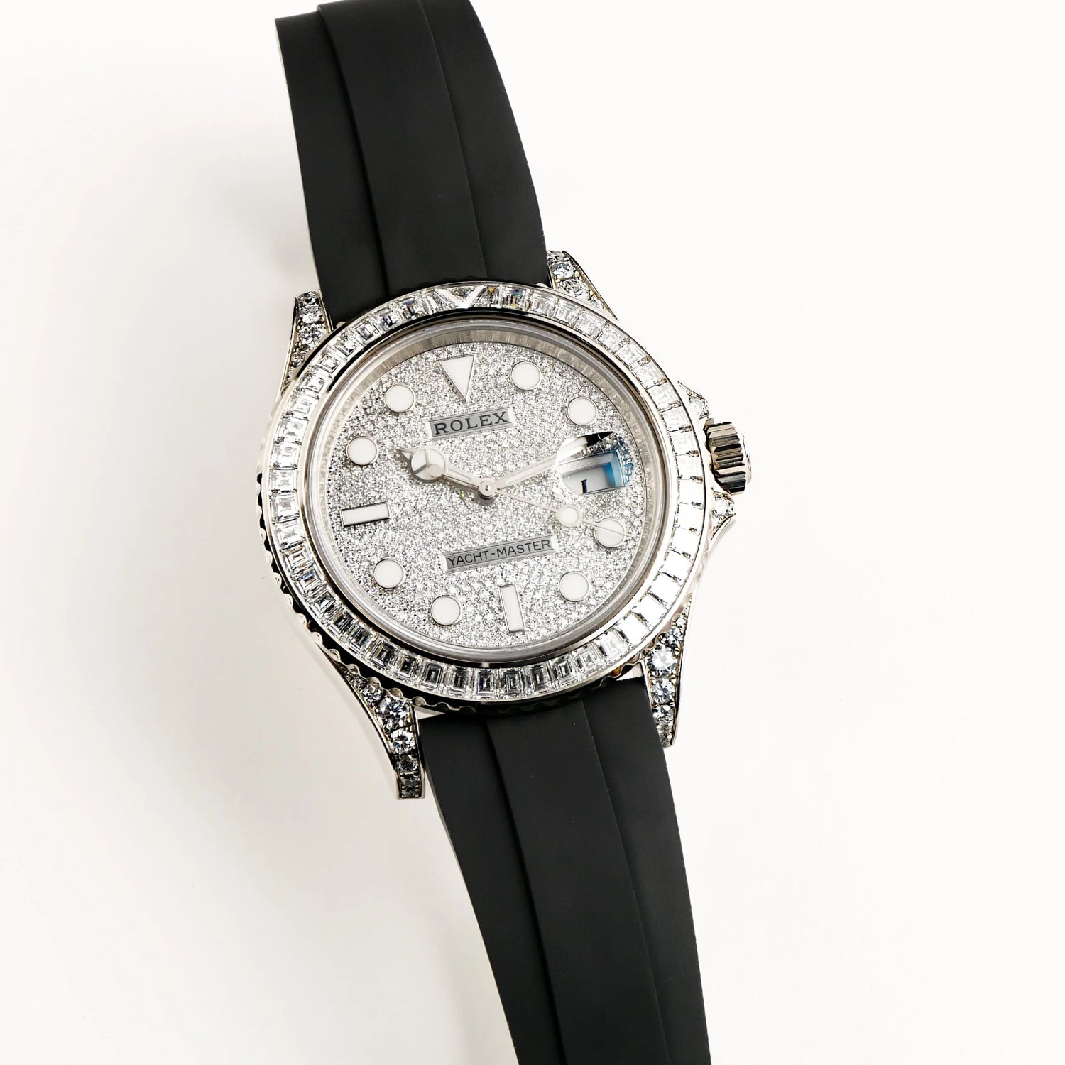 Yacht-Master White Gold Pave Diamond Dial Diamond Bezel (2021) image 5