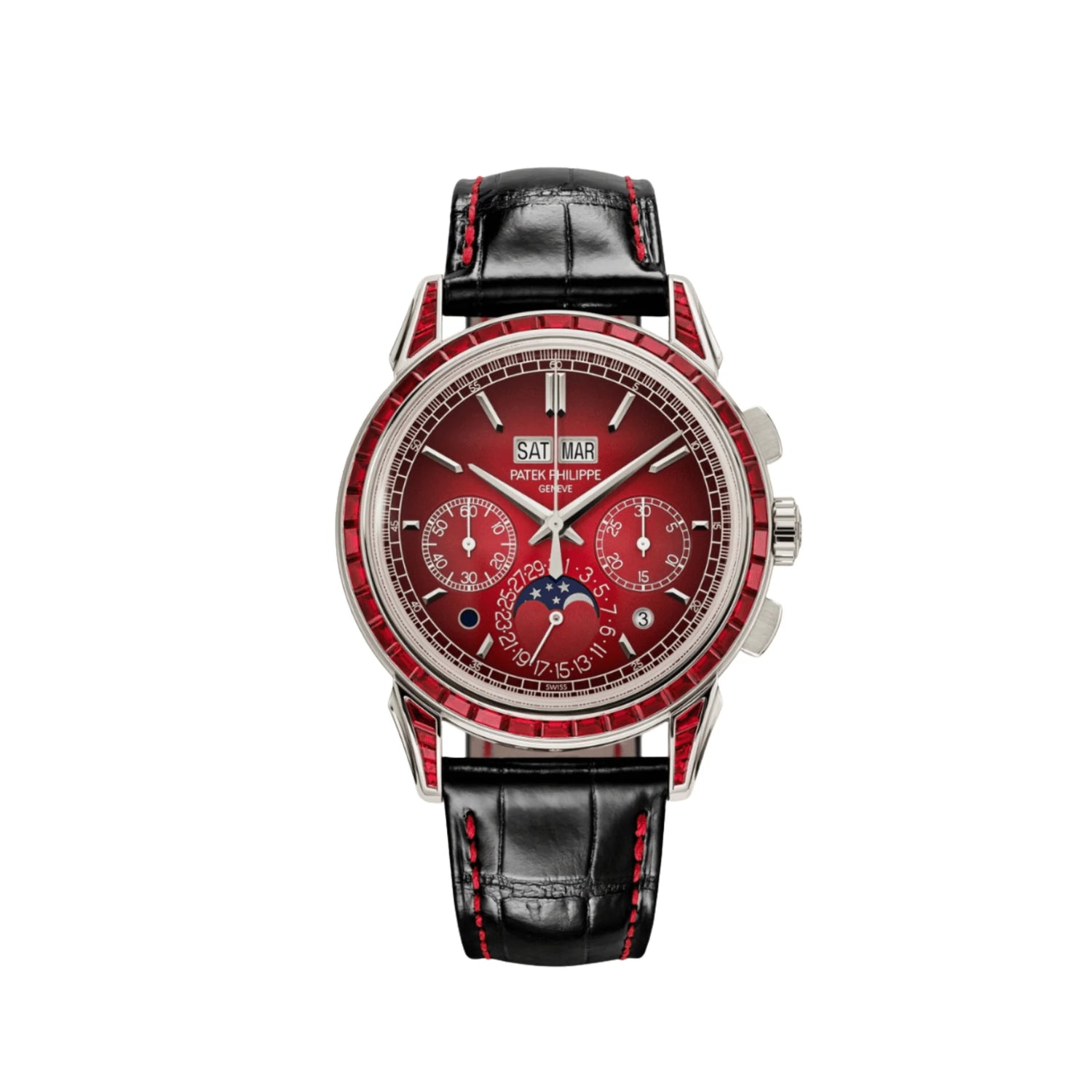 Grand Complications Perpetual Calendar Chronograph Platinum Baguette Rubies image 0