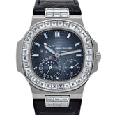 Nautilus White Gold Blue Diamond Dial Diamond Bezel (2017) image 1
