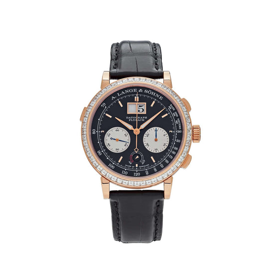 Datograph Flyback Rose Gold Baguette Bezel Black Dial Limited Edition image 0