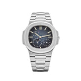 Nautilus Moon Phases Stainless Steel Blue Dial image 0