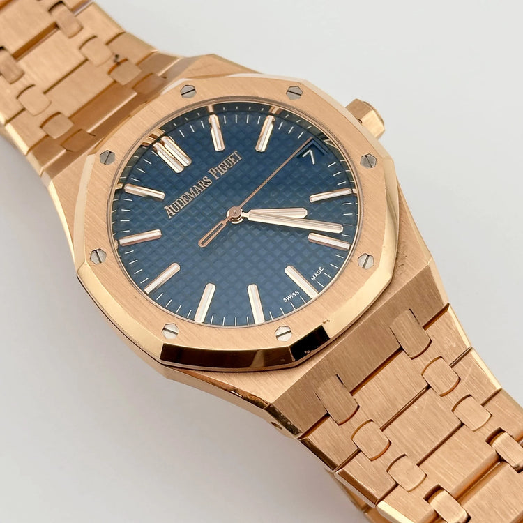 Royal Oak Rose Gold Blue Dial (2023) image 9