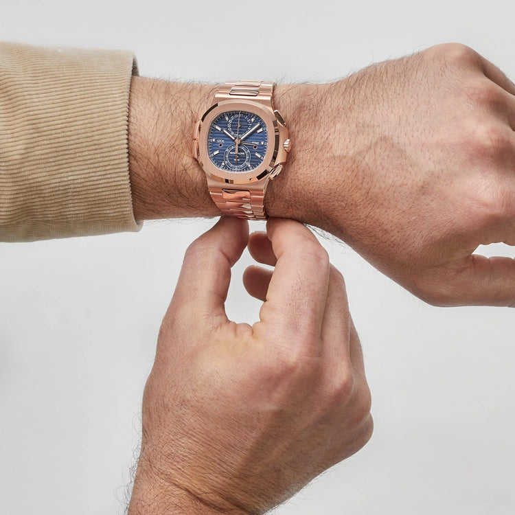 Nautilus Travel Time Chronograph Rose Gold Blue Dial (2025) image 7