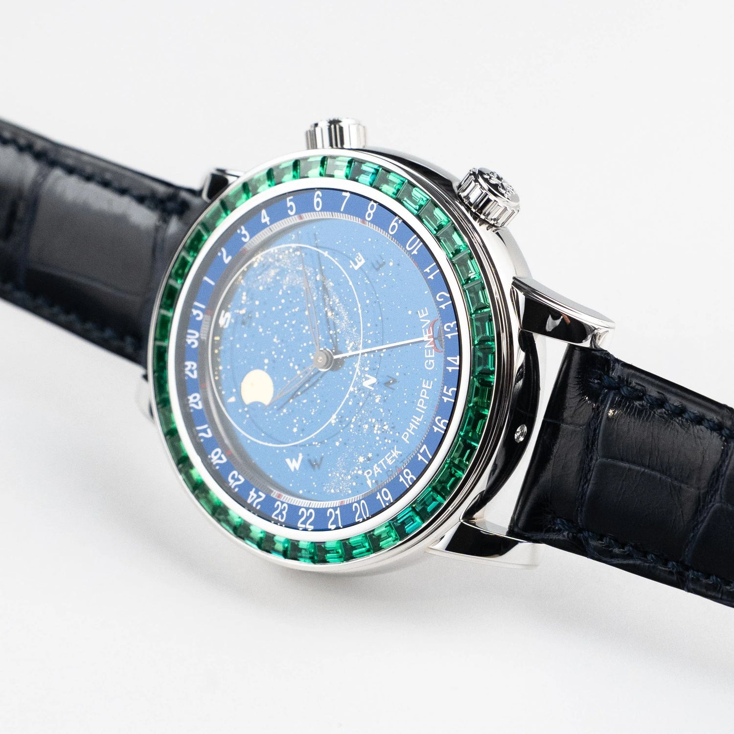 Grand Complications Celestial Joaillerie Platinum Emerald Bezel Blue Dial (2025) image 6
