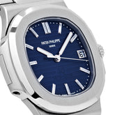 Nautilus 40th Anniversary Platinum Blue Diamond Baguette Dial Limited Edition image 6
