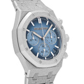 Royal Oak Chronograph Frosted White Gold Blue Dial image 3