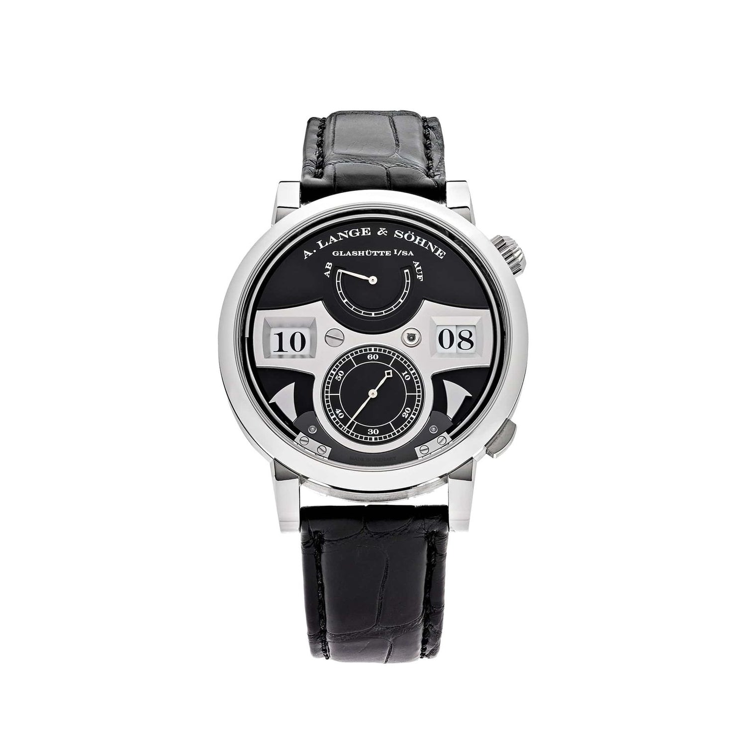 Zeitwerk Striking Time White Gold Black Dial image 0