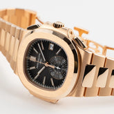 Nautilus Chronograph Date Rose Gold Black Dial (2022) image 9