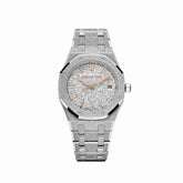 Royal Oak Frosted White Gold Crystal Sand Dial (2025) image 0