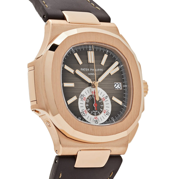 Nautilus 5980R-001 Chronograph Rose Gold Brown Dial image 6