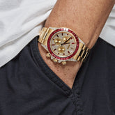 Daytona Yellow Gold Ruby Bezel Diamond Pave Dial image 7