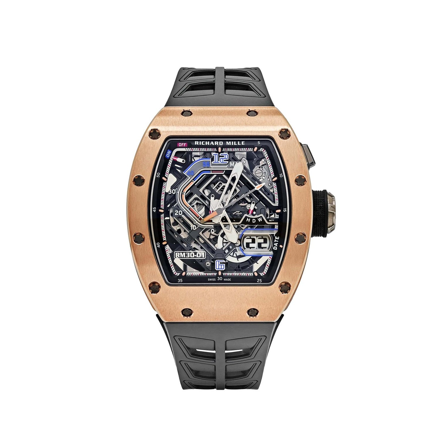 RM 30-01 Declutchable Rotor Rose Gold Skeleton Dial (2023) image 0