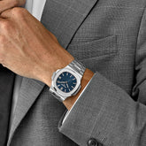 Nautilus 40th Anniversary Platinum Blue Diamond Baguette Dial Limited Edition image 8
