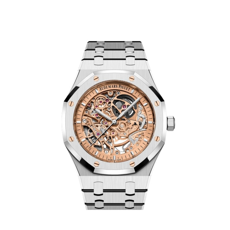 Royal Oak Double Balance Wheel Openworked Steel Pink Gold Dial (2024) image 0