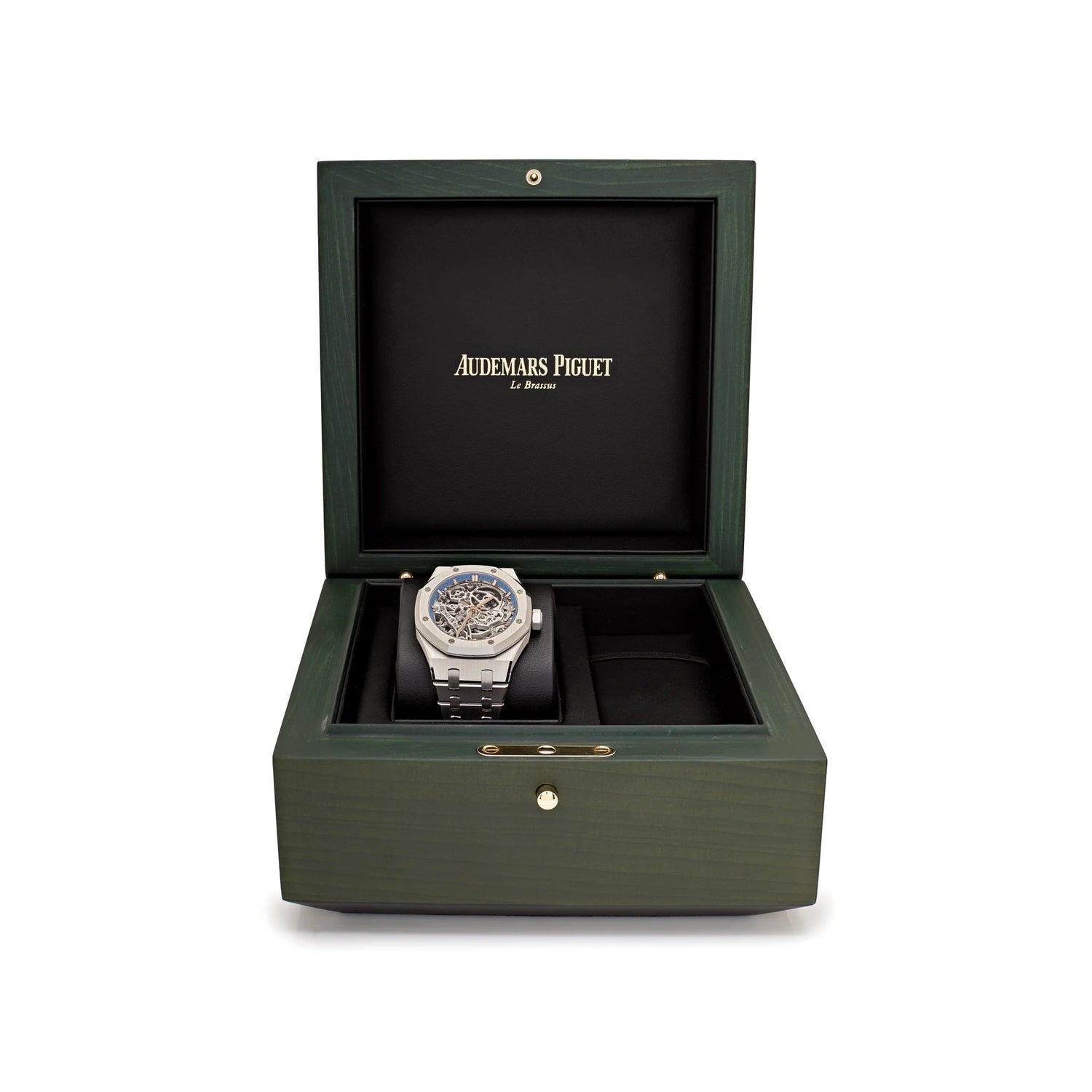 Royal Oak Double Balance Wheel Openworked White Gold Blue Bezel image 6