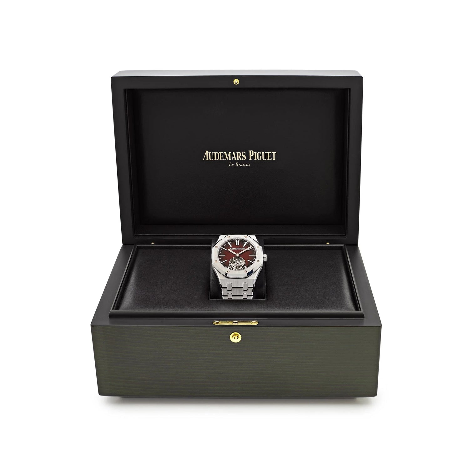 Royal Oak Flying Tourbillon Burgundy Dial Stainless Steel image 8
