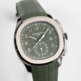 Aquanaut Chronograph White Gold Khaki Green Dial (2025) image 13