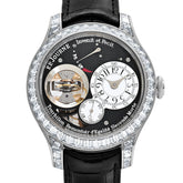 Tourbillon Souverain Joaillerie Platinum Diamond Bezel Black Dial image 1